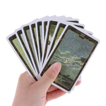 44 Buc Lenormand Carduri Oracle Versiunea În Limba Engleză Tabla De Joc De Tarot Carduri De Sprijin Dropshipping