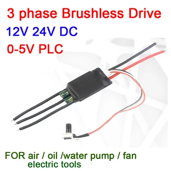 DYKB Potențiometru DC 12V 24V 12A 3 faze Brushless Disk 0-5V PLC Rotiți Controller fără Perii BLDC F aer /apa/ulei pompa fan