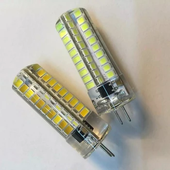 Noi Estompat led-uri de porumb lampa BA15/E17/E14/E12/E11/G9/G8/G4 80 LED 2835 SMD Bec Silicon Lampa 110V/220V 5pcs/lot