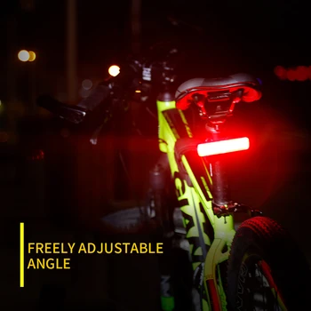 Rezistent la apa lumina din spate farol accesorii pentru biciclete biciclete rearcycle reîncărcabilă faruri Coada de lumină usb Pentru Ciclism 100 Lumeni