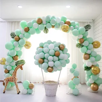 Menta Verde Baloane De Aur Confetti Metalice Baloane Balon Arc Kit Ziua Nuntii Copil De Dus Aniversarea Decor