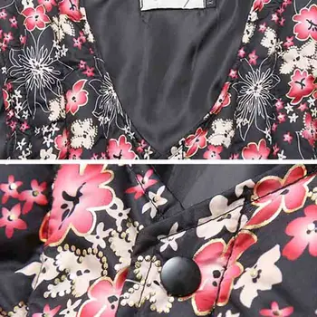 Femei Vesta de Iarnă fără Mâneci Vesta 2020 Cald Jos Bumbac Sacou Elegant model Floral Vesta coreean Scurt Vesta din Bumbac Uza