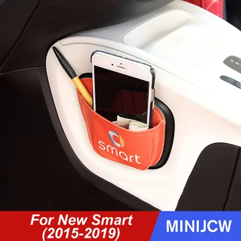 Auto Styling Depozitare Sac de Box cu Suport pentru Telefon Card de Agatat Geanta Pentru Noul Smart 453 fortwo forfour Accesorii de Interior