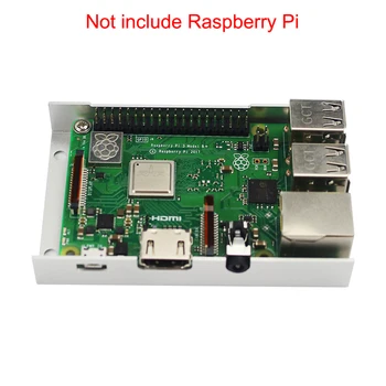 Raspberry Pi 3 Model B+ carcasă din Aluminiu Cutie de Metal de Culoare Argintie Cabina de Shell compatibil pentru Raspberry Pi 3 Model B