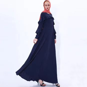 Dubai Femei Musulmane Rochie Lunga Unduiri Elegante Rochie De Bal Caftan Arabe Jilbab-Ul Maxi Halat De Ramadan Islamic Îmbrăcăminte Rochii De Petrecere Nou