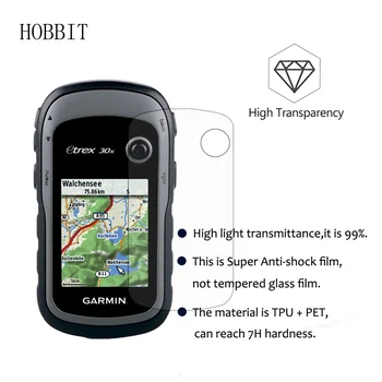 3Pack Pentru Garmin eTrex 10x 20x 30x Drumeții Handheld GPS Navigator Explozie-dovada Protector de Ecran de Înaltă Clar Anti-șoc Film