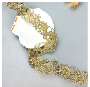 De aur gol dantelă asieta trupa shell stele accesorii din dantela Lolita haine dantelă 4CM