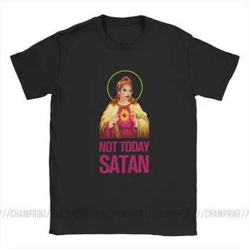 Barbati Tricou Bianca Del Rio Nu Azi Satana Vintage Maneca Scurta Rupaul lui Drag Race Teuri Echipajul Gât Haine din Bumbac T-Shirt