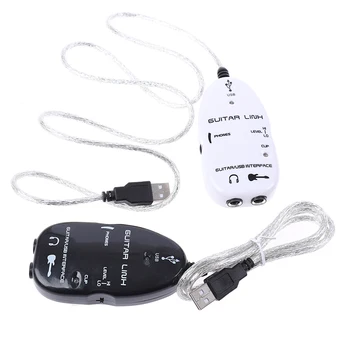 1 buc Efectoare Interfață Link-ul de Cablu Audio placa de Sunet Externa Audio Chitara USB Jucător de Sunet placa de Sunet