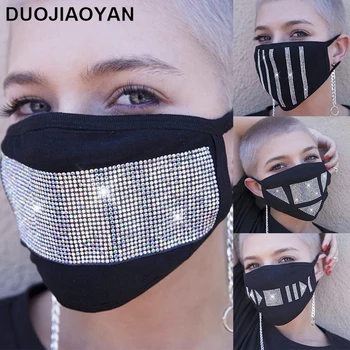 DUOJIAOYAN Europene și Americane de moda noua masca stras streamer voal de vară de protecție solară voal sex accesorii