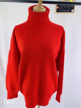 Guler Nou Pulover de Iarna pentru Femei Pulover Fete Topuri de Tricotat Vintage de Toamna Femei Tricotate Îmbrăcăminte exterioară Cald Pulovere Supradimensionate