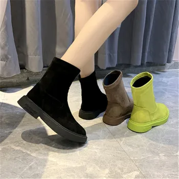 2020 Șosete Pantofi Femei Elastic Genunchi ridicat Cizme Femei Stretch Șosete Cizme Lungi Platforma Subtire Tricotat Cizme high topuri Adidași