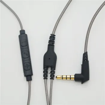 Căști de înaltă Calitate Upgrade de Cablu pentru SENNHEISER IE80 IE8 IE8I cu panglică de tuning trei buton cască de înlocuire linie