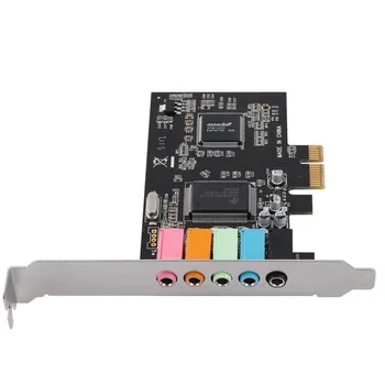 PCIe placa de Sunet 5.1, PCI Express Surround 3D o Carte pentru PC, cu Mare Sunet Direct de Performanță & Low Profile Bracket