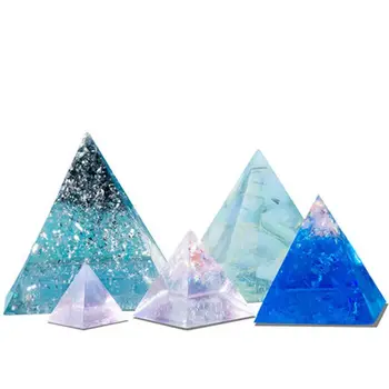 5Pcs Piramida Matrite de Silicon Epoxidice Rășină de Turnare Mucegai Piramide Orgonice Mucegai Bijuterii Instrumente