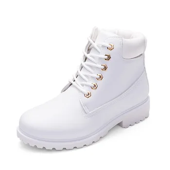 Cizme de iarna pentru femei pantofi 2019 cald blana de pluș adidasi femei cizme de zapada pentru femei dantela-up glezna cizme pantofi de iarna femeie botas mujer