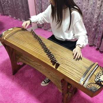 JIM Mini Guzheng Portabil Jumătate-Zheng 21 Siruri de caractere Titera Adult Copii care se Joacă de Examinare Deget de Formare Instrument Muzical
