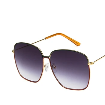 2020 Moda de Metal Femei ochelari de Soare Oglindă Classic Mare cadru Retro Street Beat Ochelari de Călătorie Oculos De Sol UV400