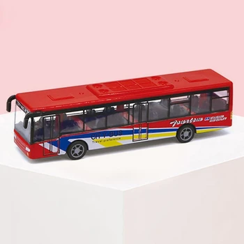 1 buc Culoare Aleatorii Copii cu Degetul Jucarii Simulare Mini Aliaj de Zinc de Autobuz pentru Copii Mașini de Jucărie Amuzant Cadouri in Miniatura Autobuz de Jucărie