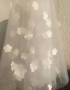 200-300PCS Import Satin Pânză de Flori de Flori de Mireasa DIY Laser Voal de Mireasa Accesorii Decorative, Petale Manual Material RS1101