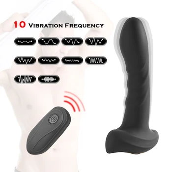 Telecomanda Wireless Anal Vibrator Anal plug Vagin Vibrator Masturbare sex masculin, Prostata pentru masaj Erotic Jucarii Sexuale Pentru Bărbații Adulți