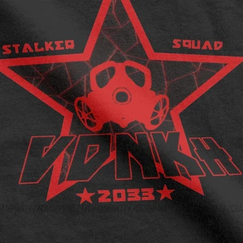 Enea Stalker T-Shirt Echipa de Metrou Exodul Teuri Masca de Gaze Toxice Jocuri Tricou Om Haine Originale Nebun Crewneck Bumbac