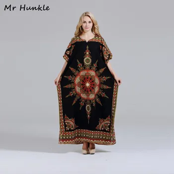 Marca Mr Hunkle New Sosire Dashiki Rochie de Moda din Africa de Imprimare Vrac Maxi de Vara Vestidos Africane Dashiki Rochii pentru Femei