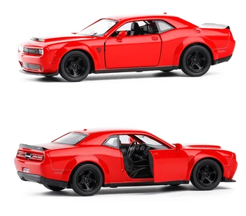 1/36 Scară Dodge Challenger SRT Demon Jucărie turnat sub presiune, Model Cu retraga Masina Pentru Copii Cadou de Colectare Transport Gratuit
