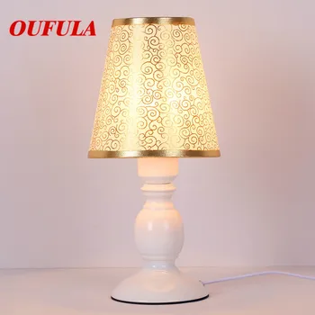 OUTELA Lampa de Masa Moderna Birou modern, Decor Creativ Pat Lampă cu LED-uri Material pentru Foaier, Camera de zi cu Pat Cameră de Hotel