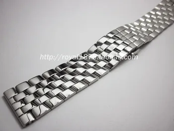2020 design nou om Solid 316 din Oțel Inoxidabil Watchbands de Argint, 22 de 24mm Metal Trupa Ceas Curea Încheietura Ceasuri Brățară Brățară