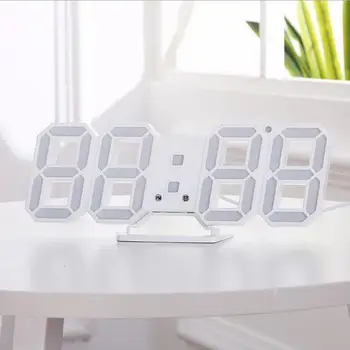 LED Ceas de Perete 3D Design Modern Ceas de Masa Digital cu Alarmă Veioza Ceas de Iluminare din spate Auto pentru Acasă Decorare Camera de zi