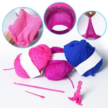 Mașină de tricotat 40 De Posturi Ac razboi de Tesut pentru Fata Scraf Pălărie de Aniversare pentru Copii Jucării de Tricotat, de Cusut, Instrumente Roz