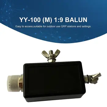 2020 NOU YY-100 (M) 1:9 Balun Miniatură Balun pentru Ham Radio Coajă Negru