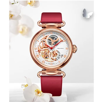 Pescărușul Doamnelor automat mechanical ceas la Modă ceas de sex feminin Subțire și ușor Doamnelor ceas mecanic Timp zeita 6002L