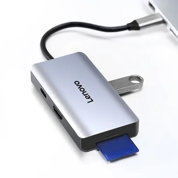 Lenovo C HUB USB Tip C la Multi USB 3.0, HDMI, VGA, Adaptor Dock Pentru MacBook Pro MateBook Accesorii Laptop USB-C Port Splitter