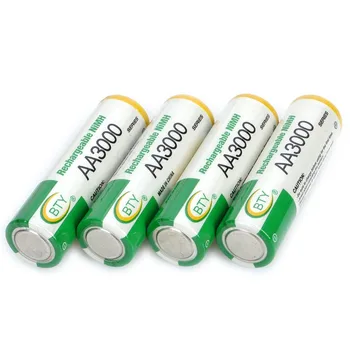 4 BUC/ lot BTY Reincarcabile 1.2 V 3000mAh Ni-MH Baterii AA NiMH AA Baterie pentru camere video, jucării și dispozitive electronice