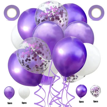 22buc 12 inch balon de metal sequin baloane din latex set petrecere de nunta de decorare petrecere de aniversare pentru copii baby show-globos