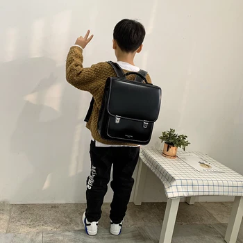 Japonia Sac de Școală Pentru Copil Ortopedice Rucsac Copii Elevi Bookbags PU Randoseru cataramă din metal de culoare Solidă ghiozdane