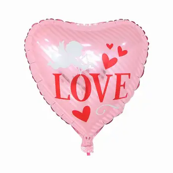 18inch 10buc dragoste Inima Baloane Gonflabile Folie, Baloane Nunta Ziua Îndrăgostiților Decoratiuni Balon cu Heliu Te Iubesc Globos