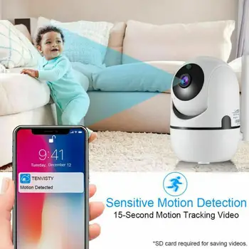720P Home Security Camera IP Două căi Audio Wireless Mini aparat de Fotografiat Viziune de Noapte CCTV Camera WiFi Baby Monitor Camera de Supraveghere