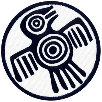 Embird patch-uri Brodate aplicatiile de patch-uri Aztec Simbol al Puterii Puterea și Curajul 3D manual brodat blugi cu patch-uri