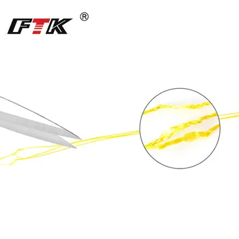 FTK 114 MILIOANE PE Sârmă Împletitură de Pescuit Linie 4 Fire 0,10 mm-0.40 mm 8-60 LB Colorate Super tari Crap Linie de Pescuit Multifilament