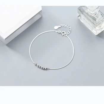 INZATT Real Argint 925 Minimalist Geometrice Margele Brățară Bijuterii Fine Pentru Farmecul Femeilor Petrecere Moda Bijuterii Cadou