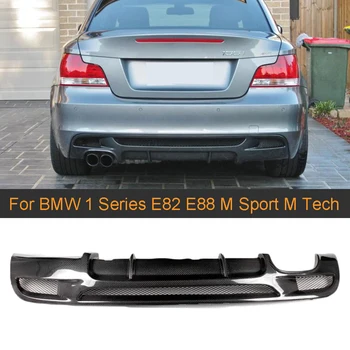 1 Serie de Fibră de Carbon, Auto Bara Spate Difuzor Spoiler pentru BMW E82 E88 M Sport 2 Usi 07-13 Cabrio Non Hatchback