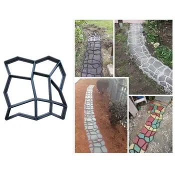 Deschide Grădină Reutilizabile DIY Drum de Piatră Beton de Ciment Pavaj de Cărămidă Trotuar Mucegai Practice Instrument de Gradina din Beton Grădină Matrite Drum