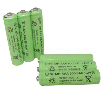 12psc/lot 1.2 v 600mah AAA control de la distanță jucărie reîncărcabilă NI-MH baterii AAA 1.2 V 600mAh transport gratuit