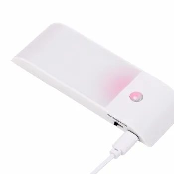 SMD LED-uri Senzor de Lumina USB Reîncărcabilă Cadrul Cabinetului de Iluminare Magnet Senzor de Mișcare PIR, Lumina de Noapte Pentru Dulap Dulap de Bucătărie