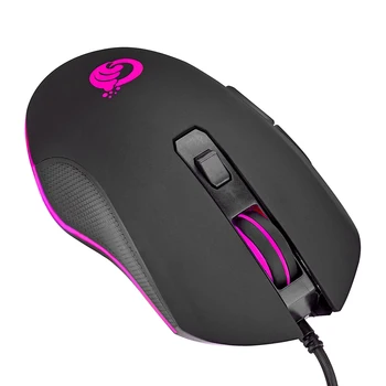 Durabil Mouse cu Fir Design Delicat G70 Cablu RGB Gaming Mouse 6 Butoane 3200DPI Optic Reglabil Ergonomic Mouse-ul