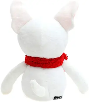 1 buc alb Bull Terrier Păpușă Jucărie de Pluș Moale Catelus pentru Copii soft push câine papusa Cadou de Ziua de nastere