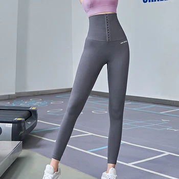 Fitness Strans Pantaloni Sport pentru Femei Slăbire Talie Antrenor de Funcționare Jambiere de Control Chilotei Pantaloni de Yoga